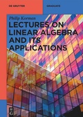 Cover: Lectures on Linear Algebra and its Applications - De Gruyter