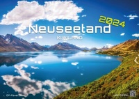 Abbildung von: Neuseeland - Das Land der langen weißen Wolke - 2024 - Kalender DIN A2 - GP-Fever.de