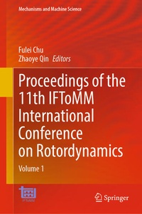 Enlarge image Cover: Proceedings of the 11th IFToMM International Conference on Rotordynamics - Springer