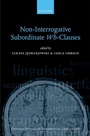 Cover: Non-Interrogative Subordinate Wh-Clauses - OUP eBook
