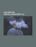 Cover: Historische Vierteljahrschrift (6 ) - Rarebooksclub.com