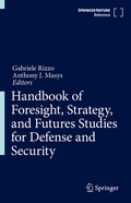Cover: Handbook of Foresight, Strategy, and Futures Studies for Defense and Security - Springer