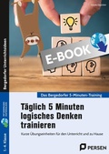 Cover: T&auml;glich 5 Minuten logisches Denken trainieren - Persen Verlag