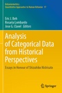 Cover: Analysis of Categorical Data from Historical Perspectives - Springer