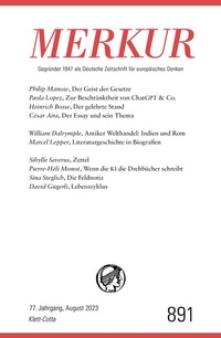 Abbildung von: MERKUR 8/2023 - Klett-Cotta