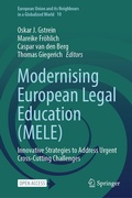 Cover: Modernising European Legal Education (MELE) - Springer