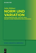 Cover: Norm und Variation - De Gruyter