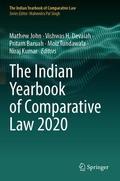 Cover: The Indian Yearbook of Comparative Law 2020 - Springer