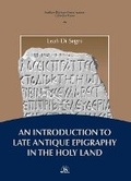 Cover: An N Introduction to Late Antique Epigraphy in the Holy Land - Edizioni Terra Santa