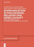 Bild: Kommunikation in Philosophie, Religion und Gesellschaft - De Gruyter