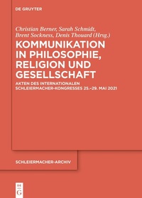 Abbildung von: Kommunikation in Philosophie, Religion und Gesellschaft - De Gruyter