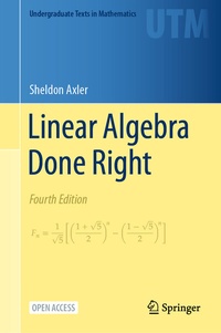 Abbildung von: Linear Algebra Done Right - Springer