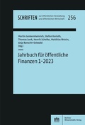 Cover: Jahrbuch f&uuml;r &ouml;ffentliche Finanzen (2023) 1 - Berliner Wissenschafts-Verlag
