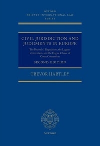 Abbildung von: Civil Jurisdiction and Judgements in Europe - OUP eBook