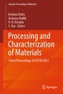 Cover: Processing and Characterization of Materials - Springer