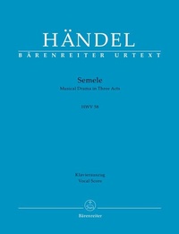 Abbildung von: Semele HWV 58 -Musical Drama in Three Acts- - Baerenreiter-Verlag