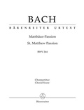 Cover: Matth&auml;us-Passion (St. Matthew Passion) BWV 244 - Baerenreiter-Verlag