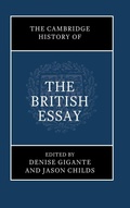Cover: The Cambridge History of the British Essay - Cambridge University Press