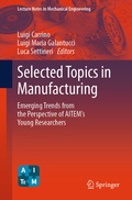 Cover: Selected Topics in Manufacturing - Springer