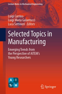 Enlarge image Cover: Selected Topics in Manufacturing - Springer