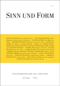 Cover: SINN UND FORM 4/2023 - SINN und FORM
