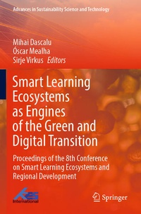 Enlarge image Cover: Smart Learning Ecosystems as Engines of the Green and Digital Transition - Springer