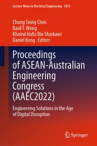 Enlarge image Cover: Proceedings of ASEAN-Australian Engineering Congress (AAEC2022) - Springer