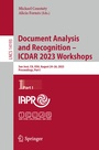 Cover: Document Analysis and Recognition - ICDAR 2023 Workshops - Springer