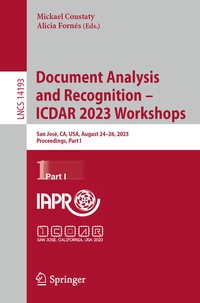 Enlarge image Cover: Document Analysis and Recognition - ICDAR 2023 Workshops - Springer