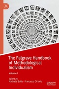Cover: The Palgrave Handbook of Methodological Individualism - Palgrave Macmillan