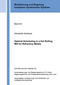 Cover: Optimal Scheduling in a Hot Rolling Mill for Refractory Metals - Shaker
