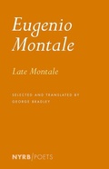 Cover: Late Montale - New York Review Books