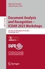 Cover: Document Analysis and Recognition - ICDAR 2023 Workshops - Springer