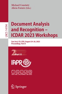 Abbildung von: Document Analysis and Recognition - ICDAR 2023 Workshops - Springer