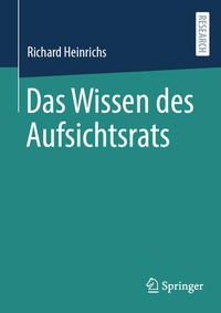 Abbildung von: Das Wissen des Aufsichtsrats - Springer