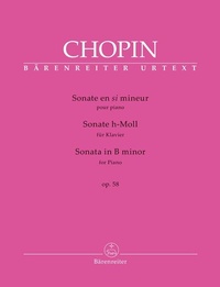 Abbildung von: Sonate für Klavier h-Moll op. 58 - Baerenreiter-Verlag