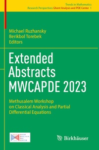 Enlarge image Cover: Extended Abstracts MWCAPDE 2023 - Birkhäuser