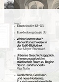 Cover: Erinnerungsarbeit. Universit&auml;t der K&uuml;nste Berlin - Universit&auml;t der K&uuml;nste Berlin
