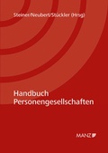 Cover: Handbuch Personengesellschaften - Manz