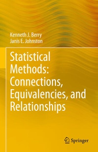 Enlarge image Cover: Statistical Methods: Connections, Equivalencies, and Relationships - Springer