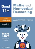Cover: Bond 11+: Bond 11+ CEM Maths & Non-verbal Reasoning Assessment Practice, Age 9-10 Years - OUP Oxford