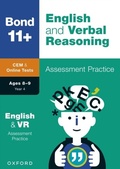 Cover: Bond 11+: Bond 11+ CEM English & Verbal Reasoning Assessment Practice, Age 8-9 Years - OUP Oxford