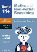 Cover: Bond 11+: Bond 11+ CEM Maths & Non-verbal Reasoning Assessment Practice, Age 8-9 Years - OUP Oxford