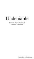 Cover: Undeniable - Lulu.com