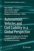 Cover: Autonomous Vehicles and Civil Liability in a Global Perspective - Springer