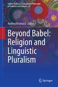 Cover: Beyond Babel: Religion and Linguistic Pluralism - Springer