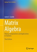 Cover: Matrix Algebra - Springer