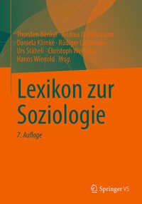 Abbildung von: Lexikon zur Soziologie - Springer VS