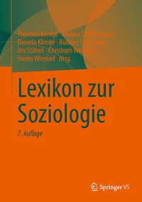 Bild vergrößern Bild: Lexikon zur Soziologie - Springer VS