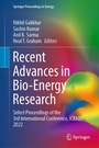 Cover: Recent Advances in Bio-Energy Research - Springer